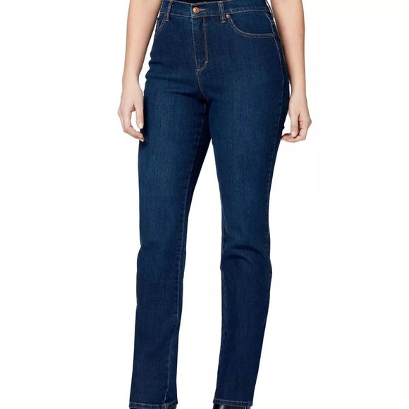 Gloria Vanderbilt Amanda Jeans Womens 8 Average Madison Dark Wash Magic Stretch - Picture 4 of 16